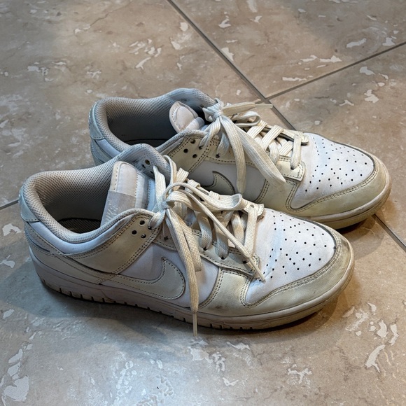 Nike Dunk’s - Women's Sneakers - White and Cream - Picture 3 of 3